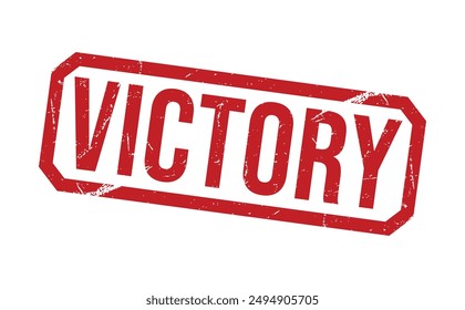 Victory Red rubber stamp on white background. Victory stamp sign. Victory stamp.