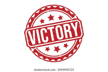 Victory Red rubber stamp on white background. Victory stamp sign. Victory stamp.