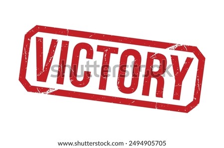 Victory Red rubber stamp on white background. Victory stamp sign. Victory stamp.
