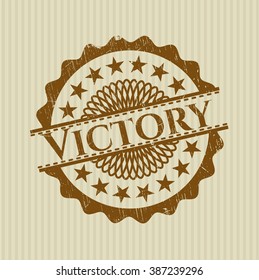 Victory rubber grunge stamp