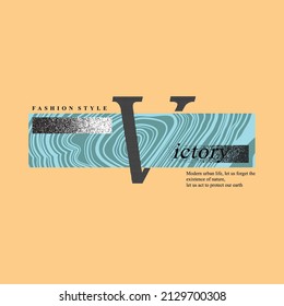 victory simple vintage fashion design