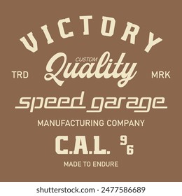 Victory speed garage - Custom quality