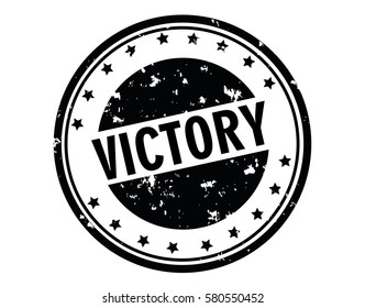 Victory stamp.Sign.Seal. Logo design