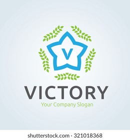 Victory Star logo template