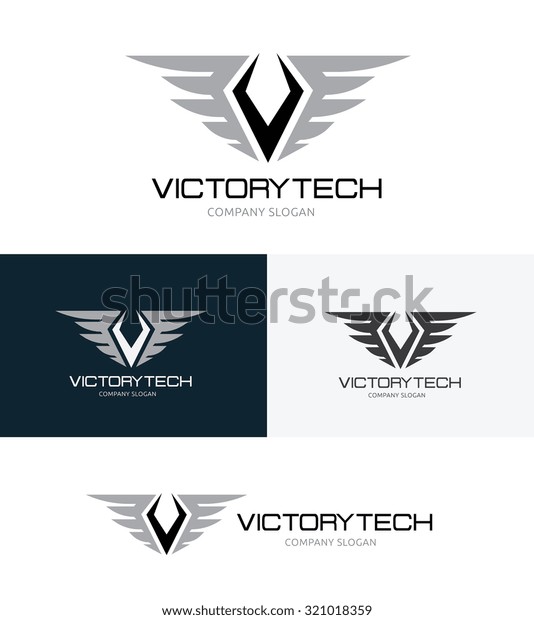 Victory Tech,\
Automotive car logo\
template