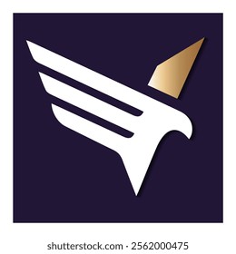 victory theme logo template modern flat wings sketch
