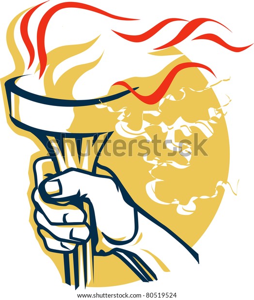 Victory Torch Stock Vector (Royalty Free) 80519524 | Shutterstock