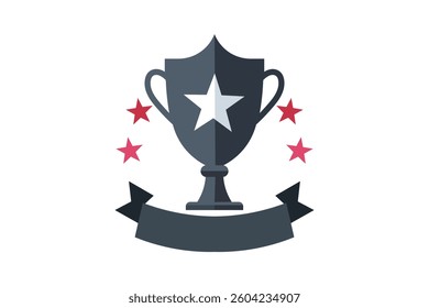 Victory Trophy Icon Vector, champion trophy vector, victory cup icon, sports award trophy icon, winner trophy