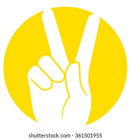 Victory V Peace Hand Sign