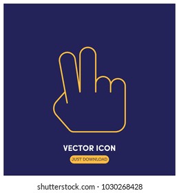 Victory Vector Icon Illustration