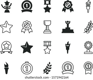 victory vector icon set such as: guarantee, business, contest, text, sports, scroll, tournament, people, red, challenge, awards, champions, event, one, game, podium, number, awarding, person, human