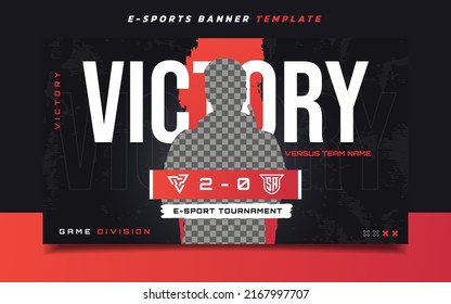 Victory Versus E-sports Gaming Banner Template for Social Media