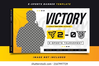 Victory Versus E-sports Gaming Banner Template For Social Media