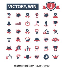 victory, win icons
