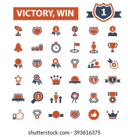 victory, win icons
