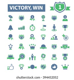 victory, win icons
