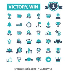 victory win icons

