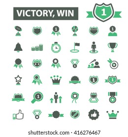 victory win icons

