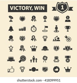 victory win icons
