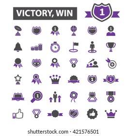victory win icons
