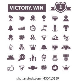 victory win icons
