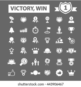 victory win icons