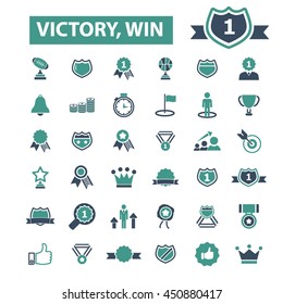 victory win icons