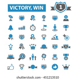 victory win icons