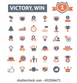 victory win icons