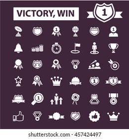 victory win icons