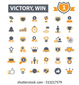 victory win icons