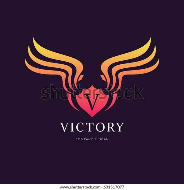 Victory wing logo\
template.