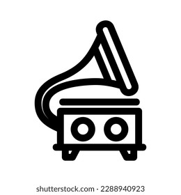 victrola icon or logo isolated sign symbol vector illustration - high quality black style vector icons
