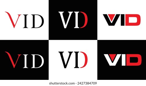 VID logo. V I D design. White VID letter. VID, V I D letter logo design. Initial letter VID linked circle uppercase monogram logo. V I D letter logo vector design. top , Most Recent, Featured,