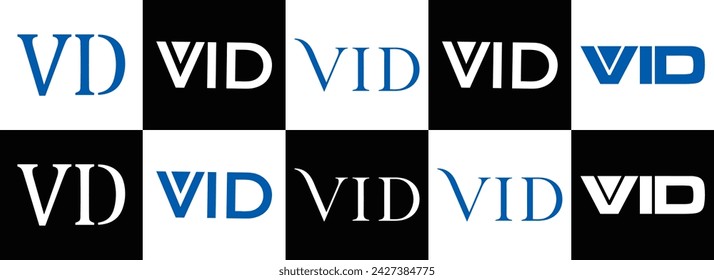 VID logo. V I D design. White VID letter. VID, V I D letter logo design. Initial letter VID linked circle uppercase monogram logo. V I D letter logo vector design. top , Most Recent, Featured,