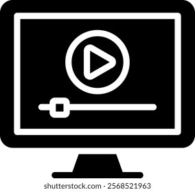Video Ad Icon Element For Design