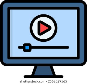 Video Ad Icon Element For Design