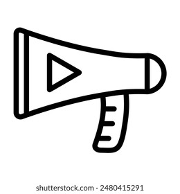 Video Agregar diseño de iconos de línea de Vector