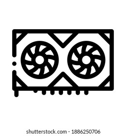 vector de icono negro del adaptador de vídeo. señal de adaptador de vídeo. ilustración de símbolo aislado