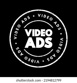 Textstempel für Videowerbung, Concept-Hintergrund