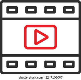 Video Album Vector Icon which is suitable for commercial work and easily modify or edit it

