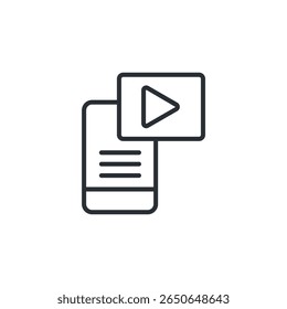 video app icon collection .design style with background