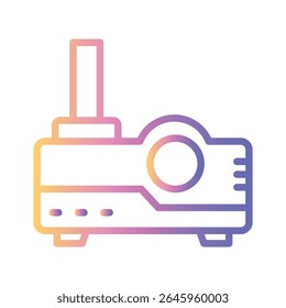 Video Art Projection Color gradient illustration vector icon which can easily modify or edit 