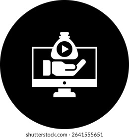 Video Asset Icon Element For Design