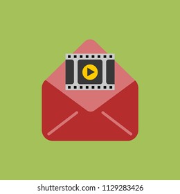 Video attachment on mail icon