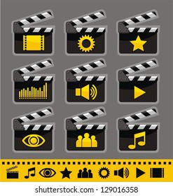 Video And Audio Icon Set