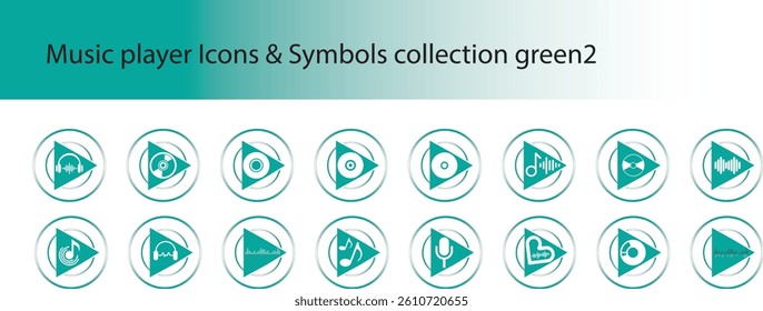 Video Audio Icon Set. Sound and Movie Icon Set. Multimedia Interface Symbols for Video. Simple Vector Illustration.