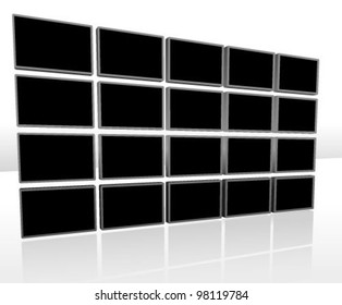 Video Background Vector Illustration (Black background design template)