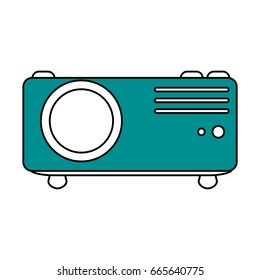 Video beam vector illustration