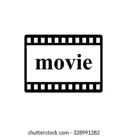 video - black vector icon